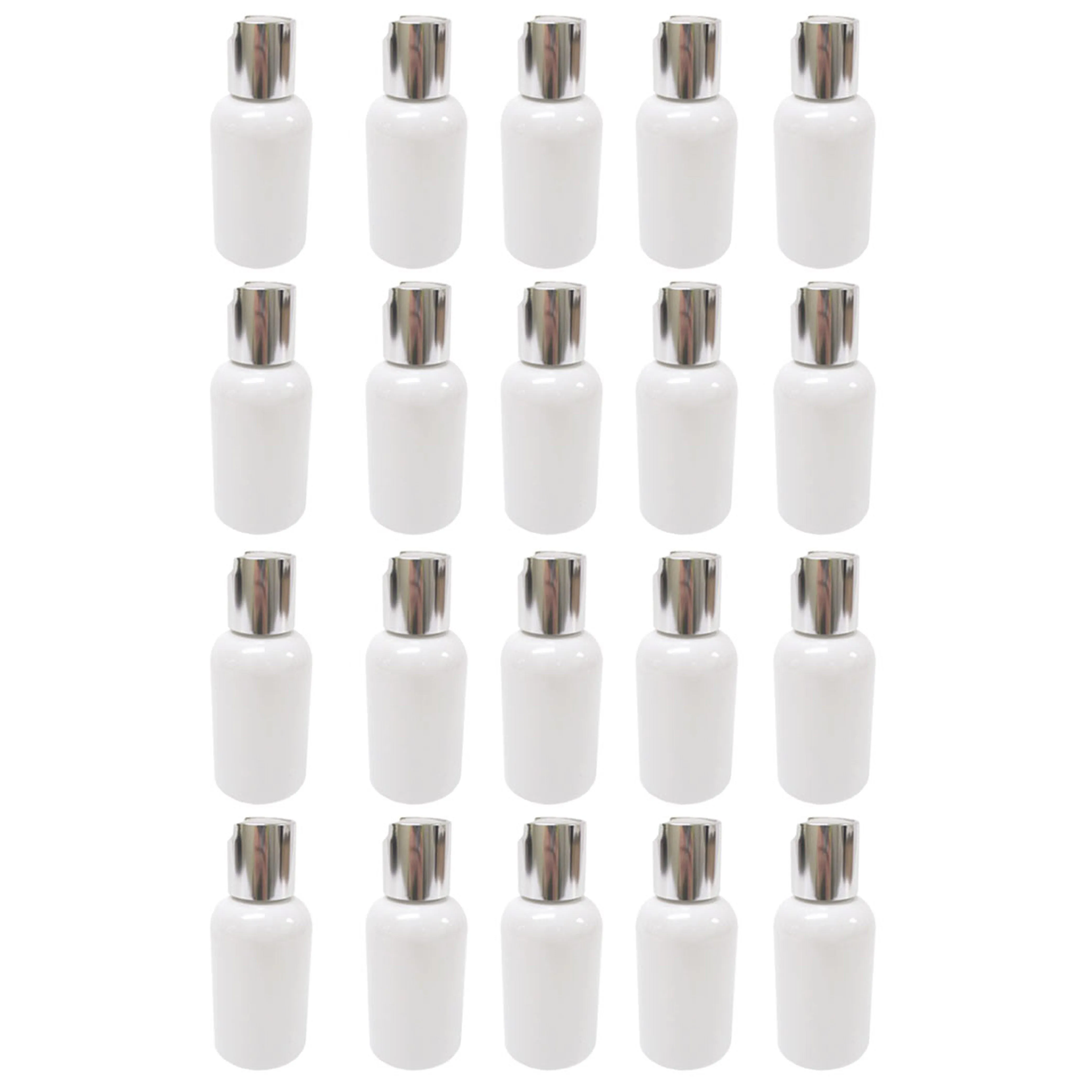 20 Pc Refillable Soap Dispenser Bottle Sanitizer Empty Plastic Jar Cream 2oz