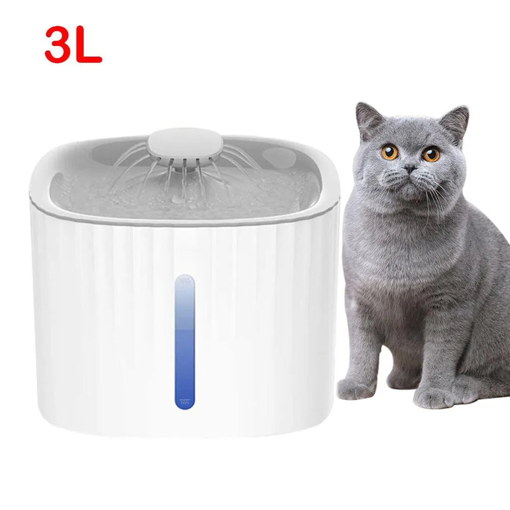 3L USB charged Automatic Cat Water Fountain