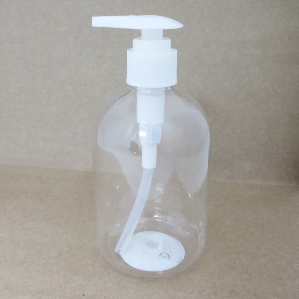 4 Liquid Soap Dispenser Pump Lotion Refillable Empty Bottle Plastic Spray 14 Oz