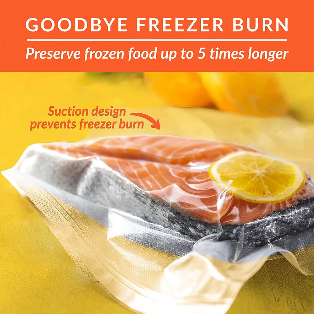 4 Roll Vacuum Food Sealer Bags | Saver Seal Rolls | Storage Commercial Heat Grade | 20CMx6M