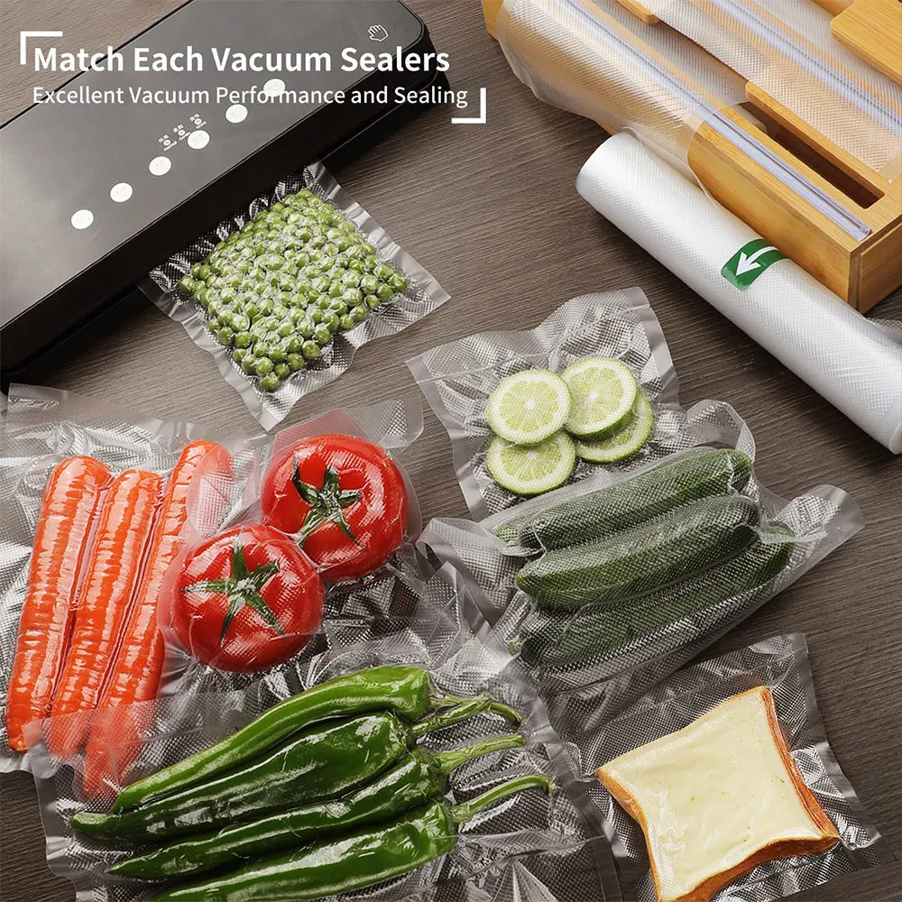 4 Roll Vacuum Food Sealer Bags Saver | Seal Rolls | Storage Commercial Heat Grade | 25CMX6M