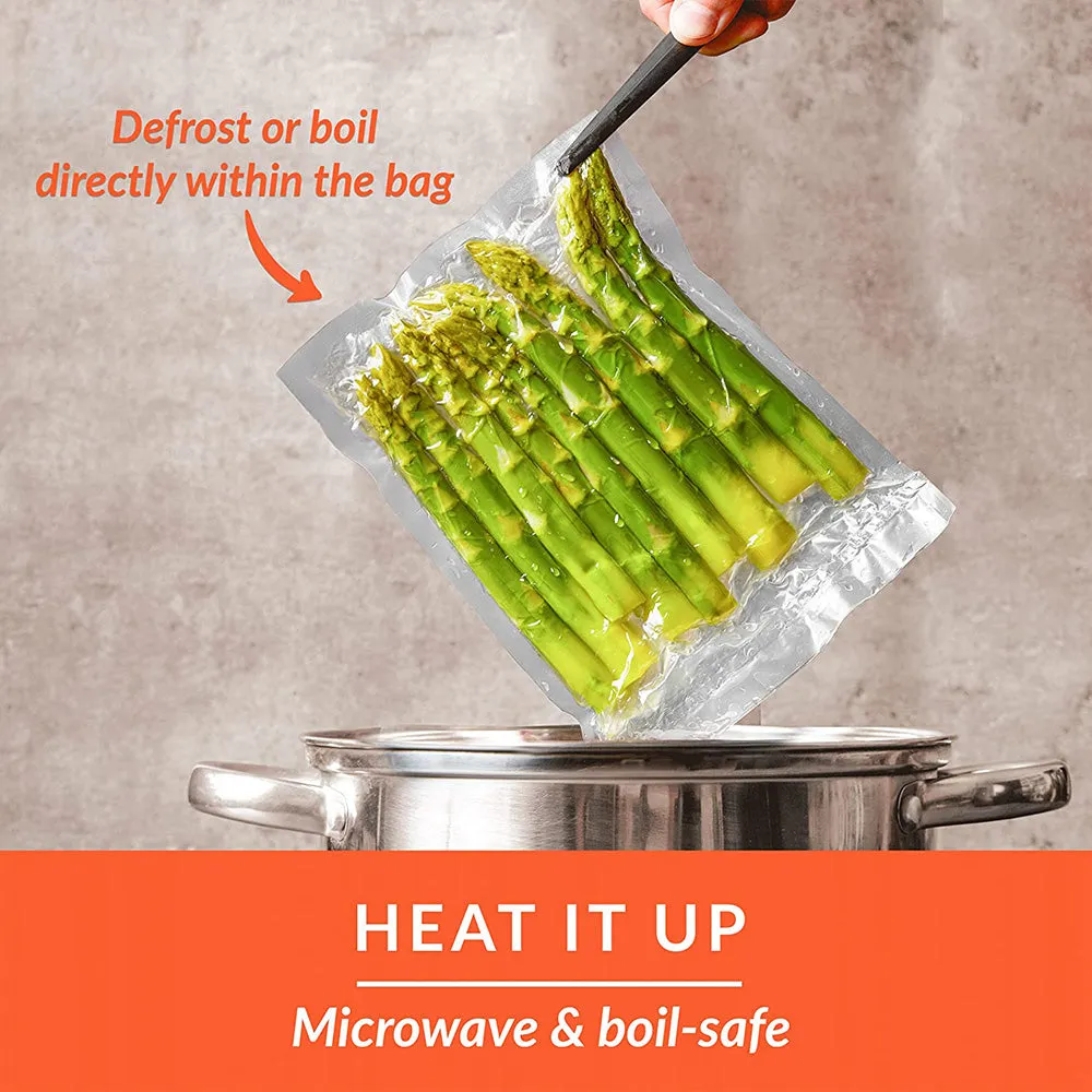 4 Roll Vacuum Food Sealer Bags Saver | Seal Rolls | Storage Commercial Heat Grade | 25CMX6M