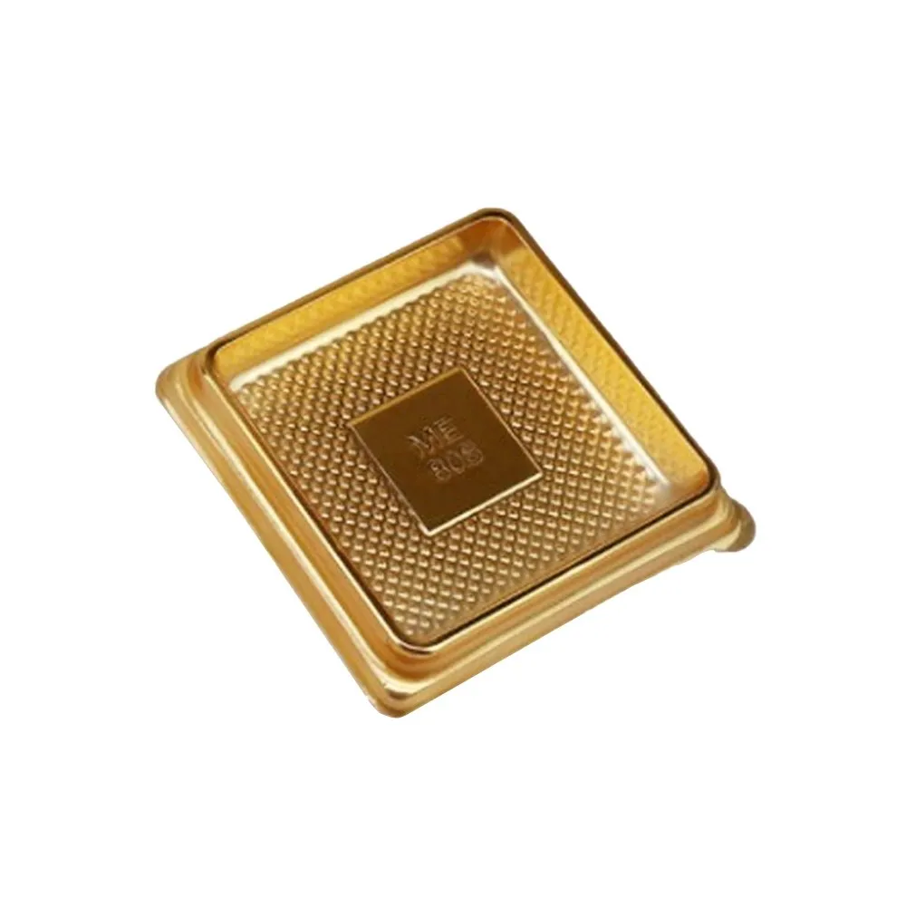 90x90mm Gold Square Base With Clear Lid