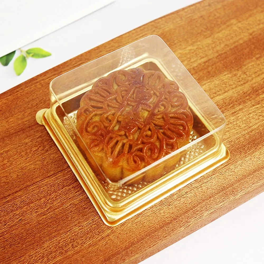 90x90mm Gold Square Base With Clear Lid