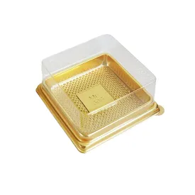 90x90mm Gold Square Base With Clear Lid