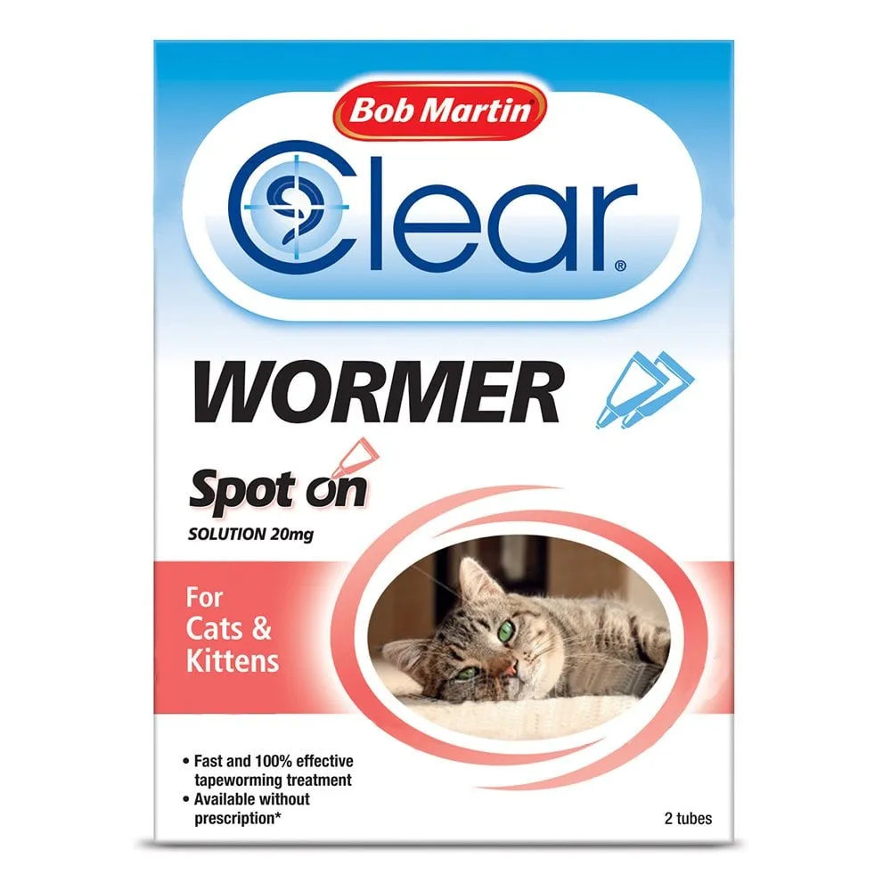 Bob Martin Cat Worming Drops 2 Tubes