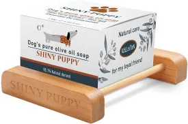 Dog & Puppy Soap, Pet Grooming soap bar shampoo, Aloe Vera Extract and Olive Oil, Sooths itchy and irritable skin, Includes Soap Base, large soap bar, 130 grams