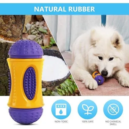 Dog Puppy Treats Dispenser Rubber Strong Chew Toy - Assorted