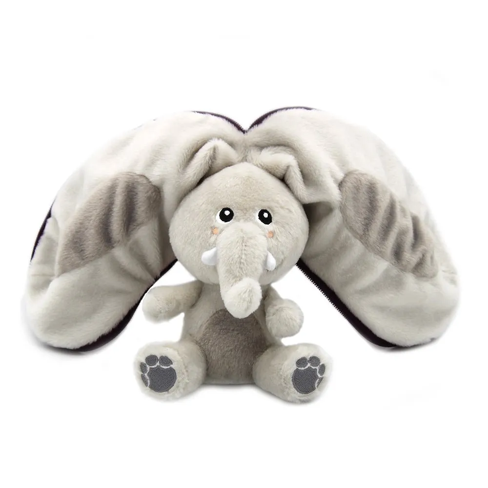 Flipetz Reset the Elephant/Aubergine  2-in-1 Soft Plush Collectable