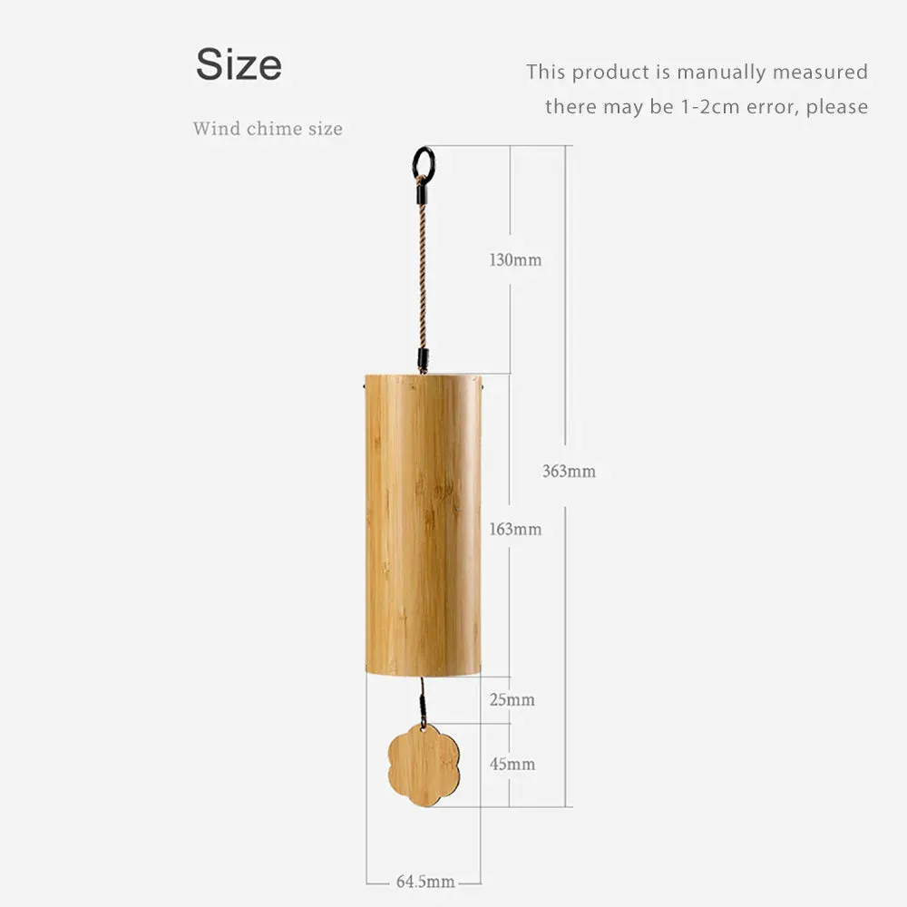 Harmony's Whisper: Bamboo Musical Wind Chimes