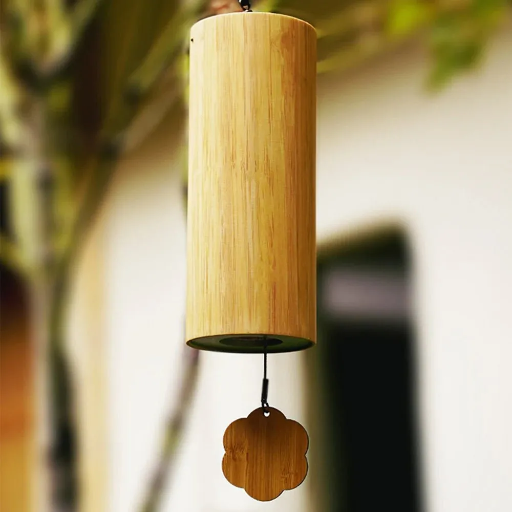 Harmony's Whisper: Bamboo Musical Wind Chimes