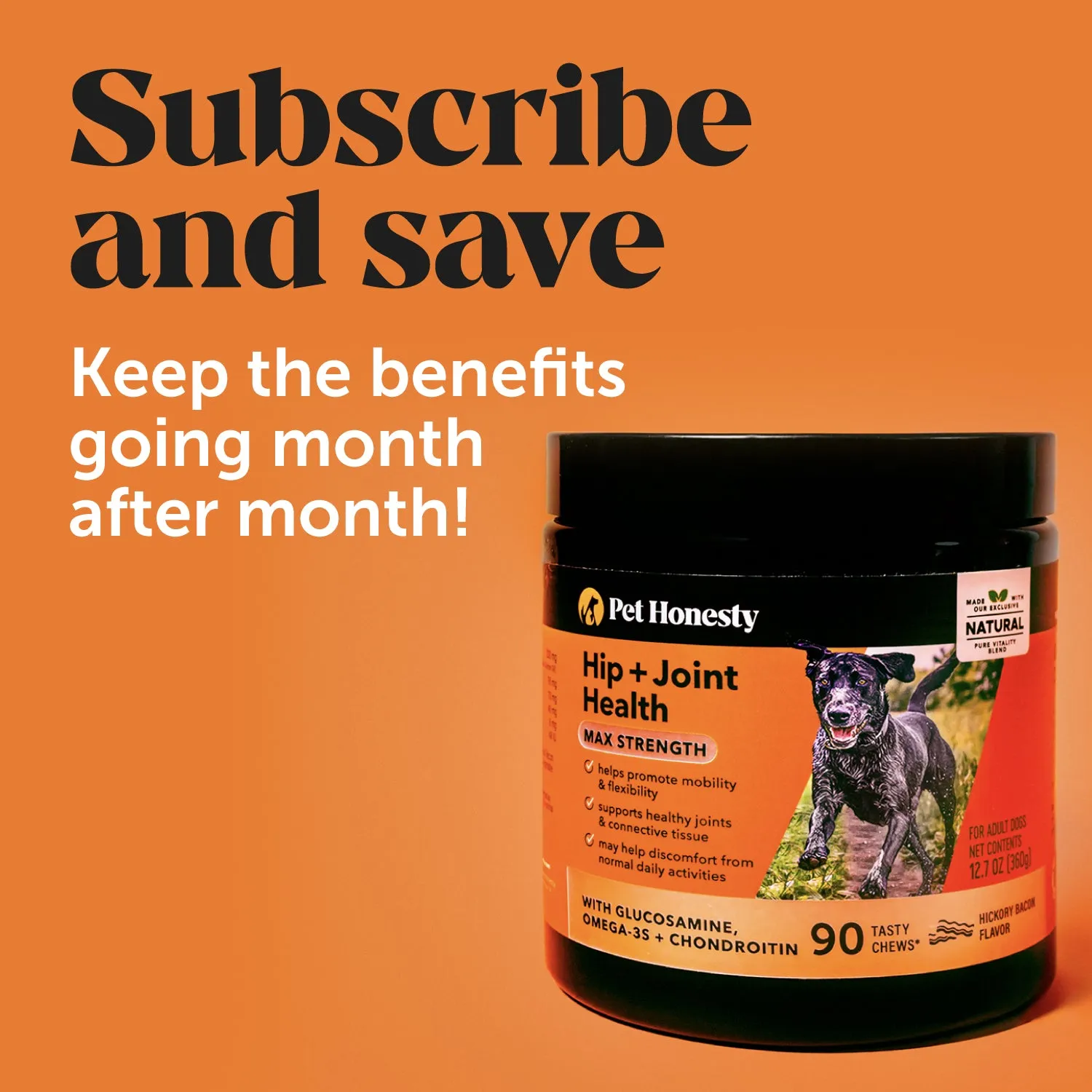 Hip   Joint Health Max Strength (Bacon Flavor)
