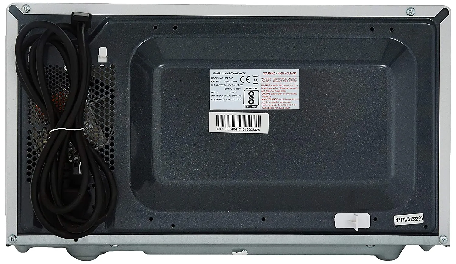 IFB 20PG4S  20 L Grill Microwave Oven ( Black/ Silver)