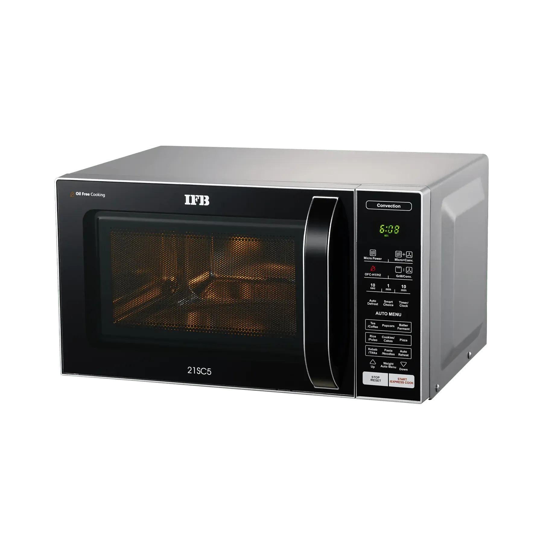 IFB 21SC5 Convection Microwave 21 L | Metallic Silver