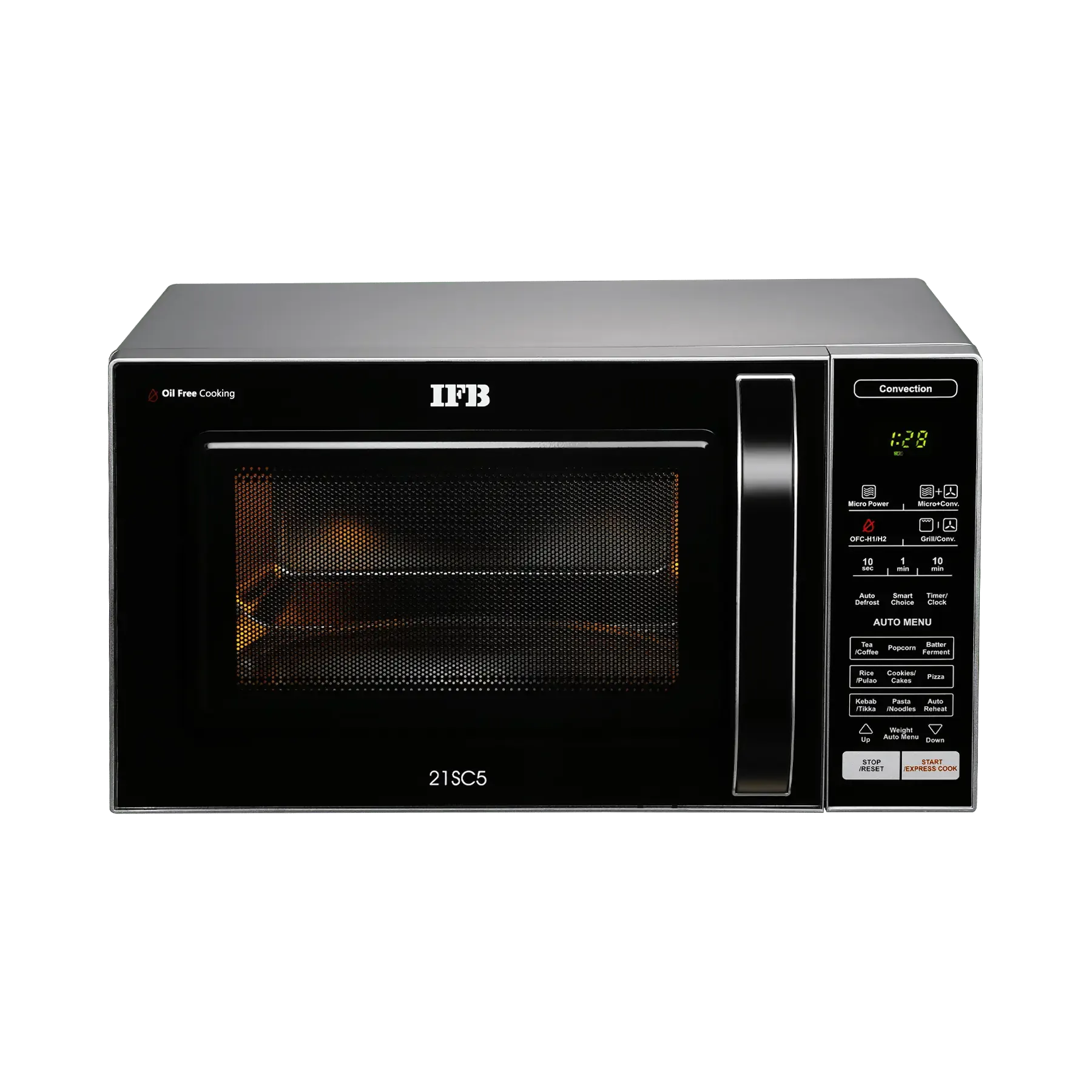 IFB 21SC5 Convection Microwave 21 L | Metallic Silver