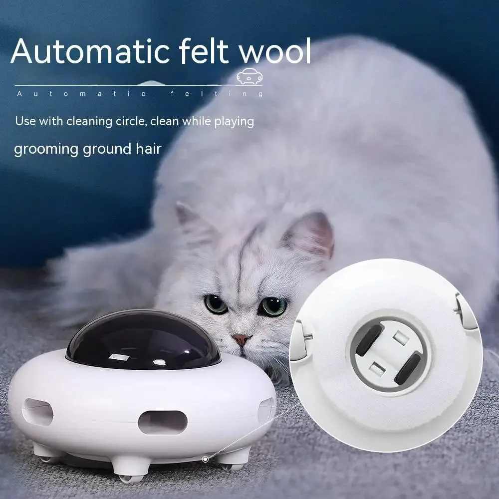 Interactive Cat Teaser Toy - USB Rechargeable with Replaceable Feather