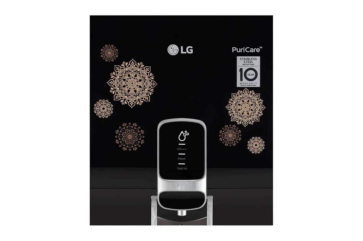 LG WW155NPB 8 litres RO UV Water Purifier with Digital Sterilizing care and In Tank UV LED