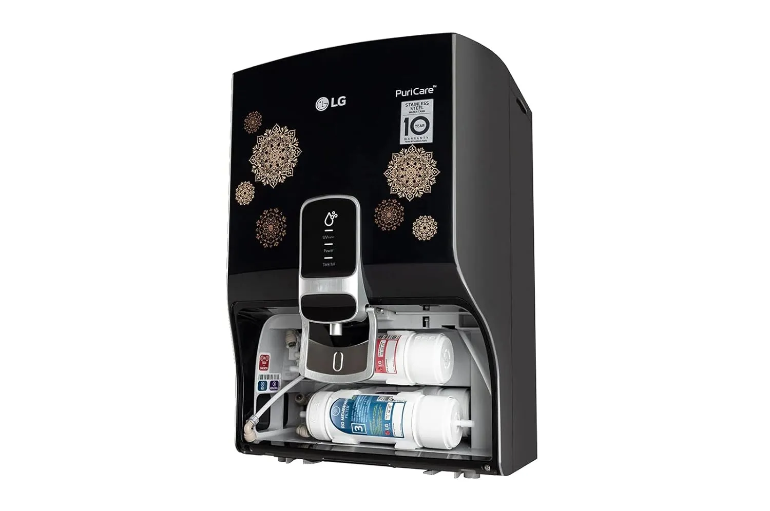 LG WW155NPB 8 litres RO UV Water Purifier with Digital Sterilizing care and In Tank UV LED
