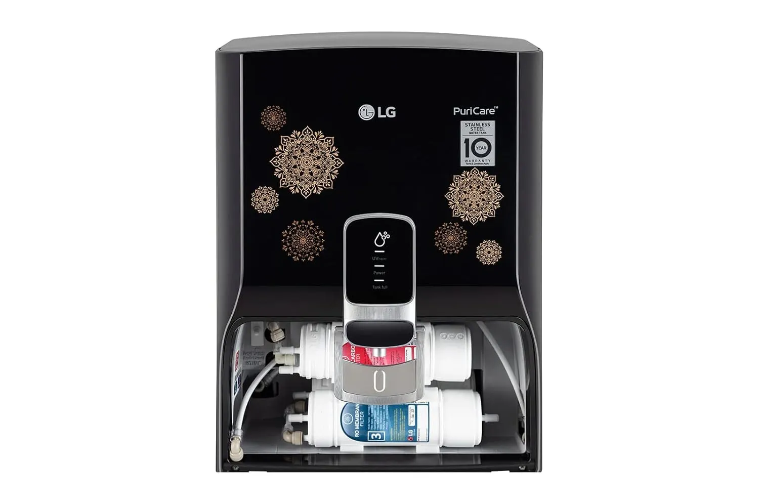 LG WW155NPB 8 litres RO UV Water Purifier with Digital Sterilizing care and In Tank UV LED