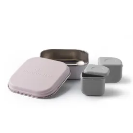 Miniware Grow Bento with 2 silipods Lunch Box - Cotton Candy/Grey