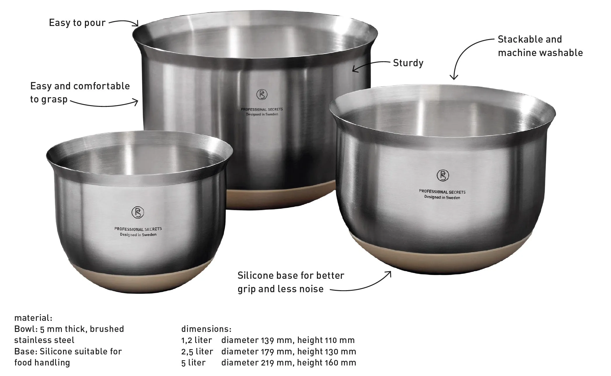 Mixing bowl - small - 1,2 liters