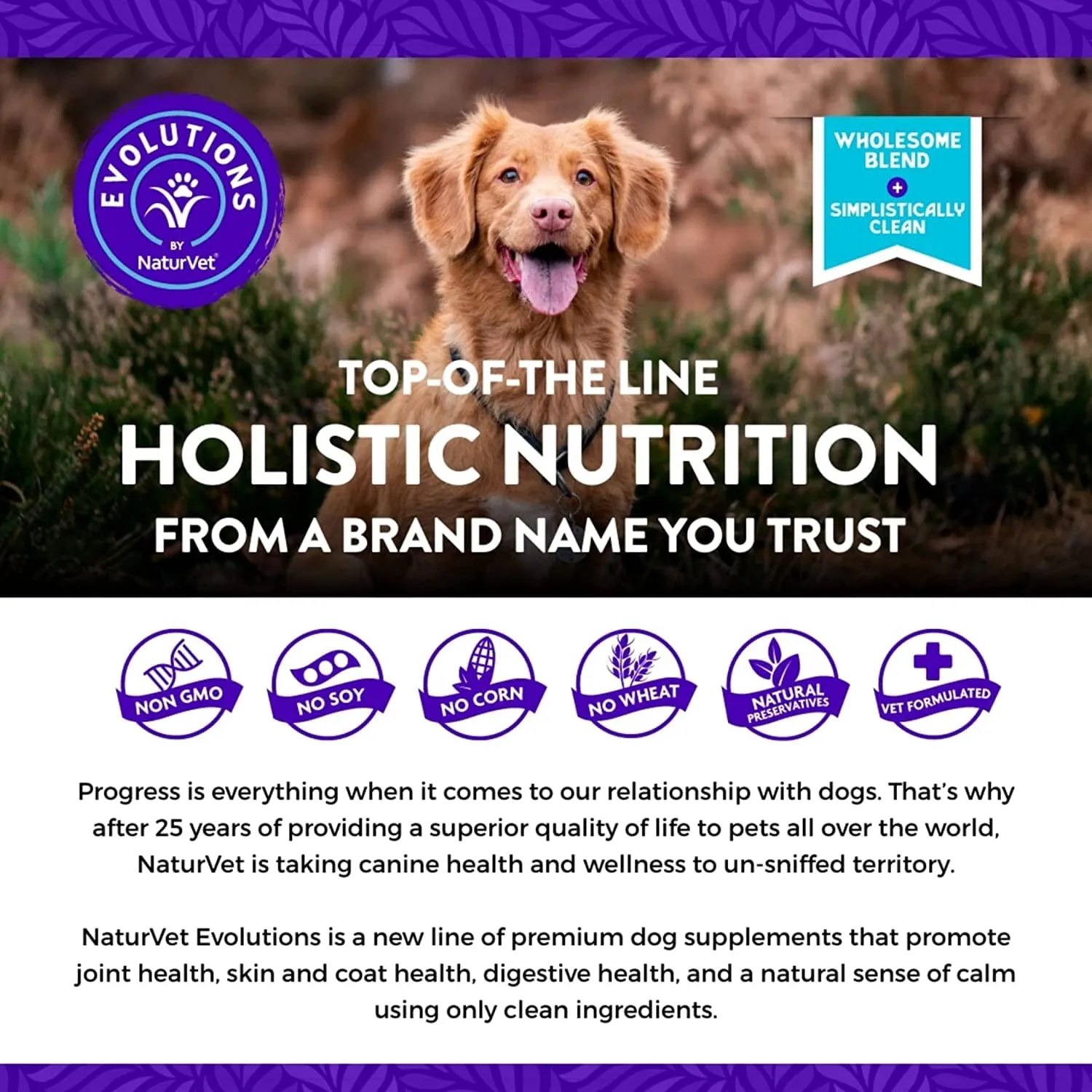 Naturvet Evolutions Anchovy   Allergy and Joint Support Soft Chews Dog Supplements - 180 Count