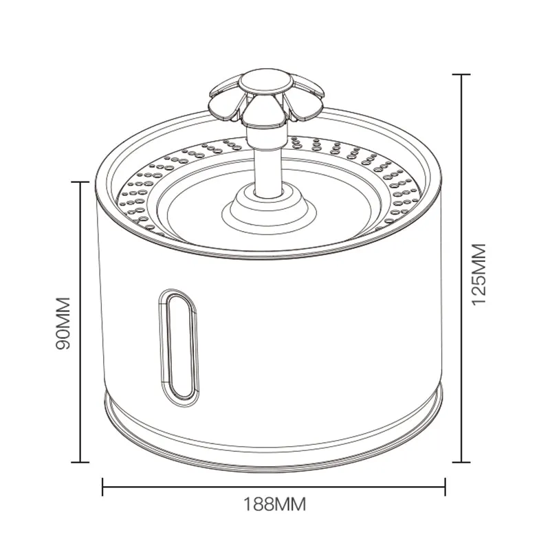 Nuopets Automatic Water Dispenser Cat Water Fountain