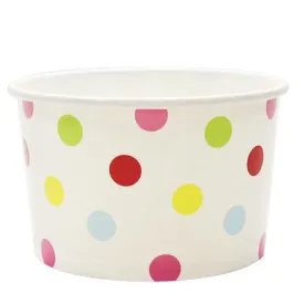 Paper Food Containers - 20oz Food Containers - Dots (127mm) - 600 ct