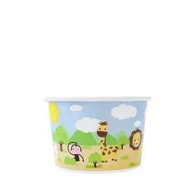 Paper Food Containers - 4oz Food Containers - Safari (76mm) - 1,000 ct