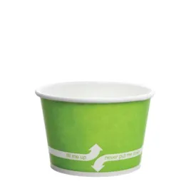 Paper Food Containers - 8oz Food Containers - Green (95mm) - 1,000 ct