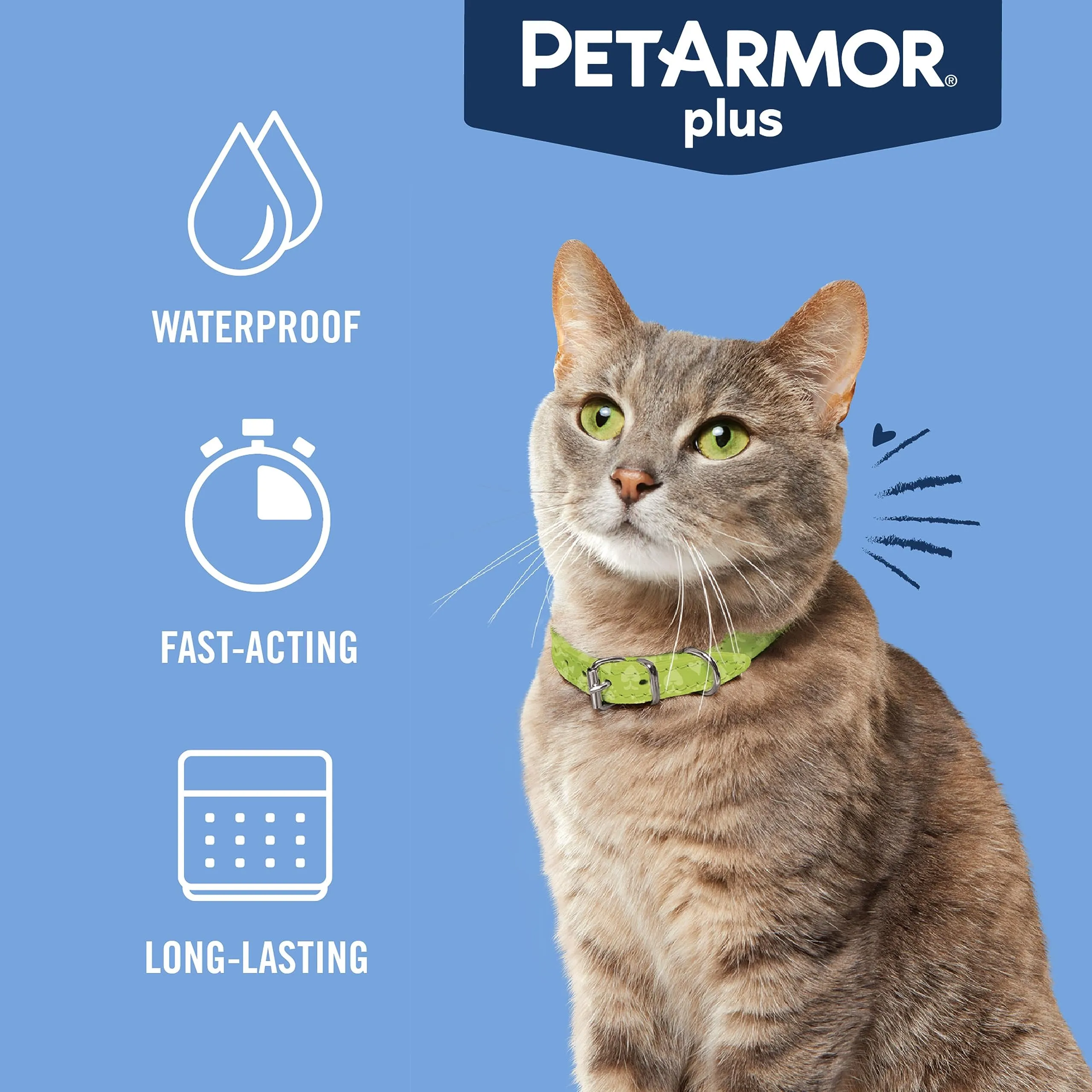 PetArmor Plus Flea and Tick Prevention for Dogs, Dog Flea and Tick Treatment, 3 Doses, Waterproof Topical, Fast Acting, Small Dogs (5-22 lbs)