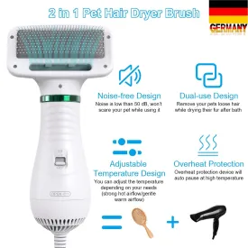 Portable Pet Grooming Comb & Hair  Dryer