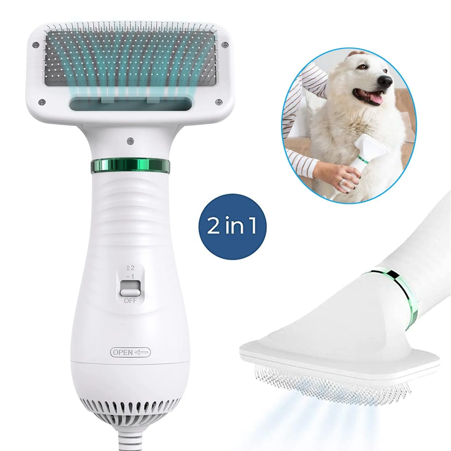 Portable Pet Grooming Comb & Hair  Dryer