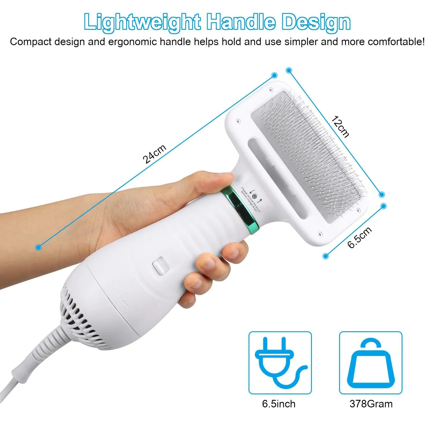 Portable Pet Grooming Comb & Hair  Dryer