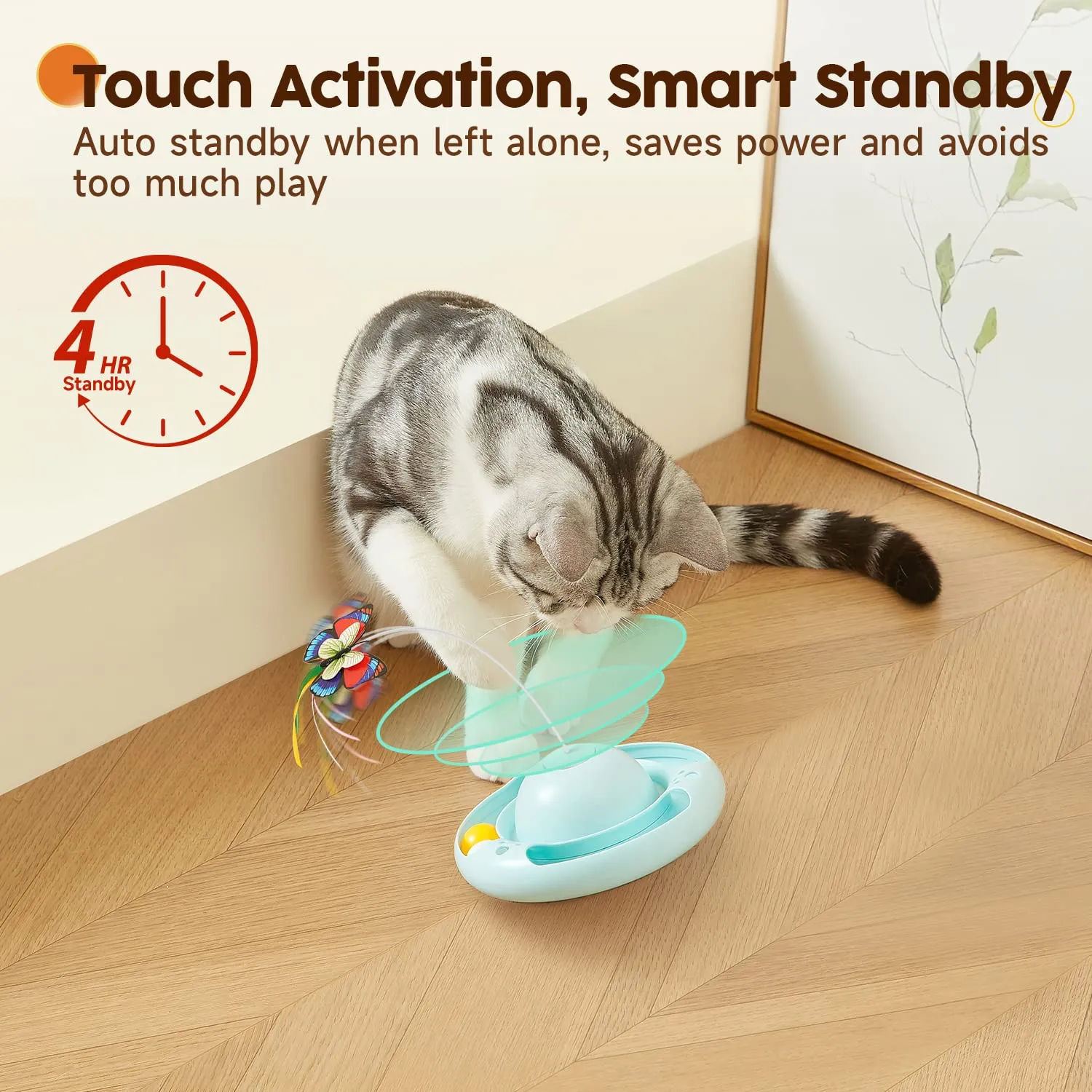 Potaroma Cat Toys Tumbler Smart Interactive Electronic Kitten Toy