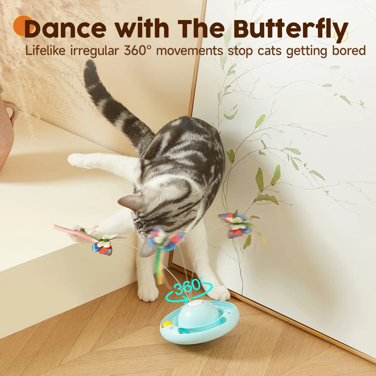 Potaroma Cat Toys Tumbler Smart Interactive Electronic Kitten Toy