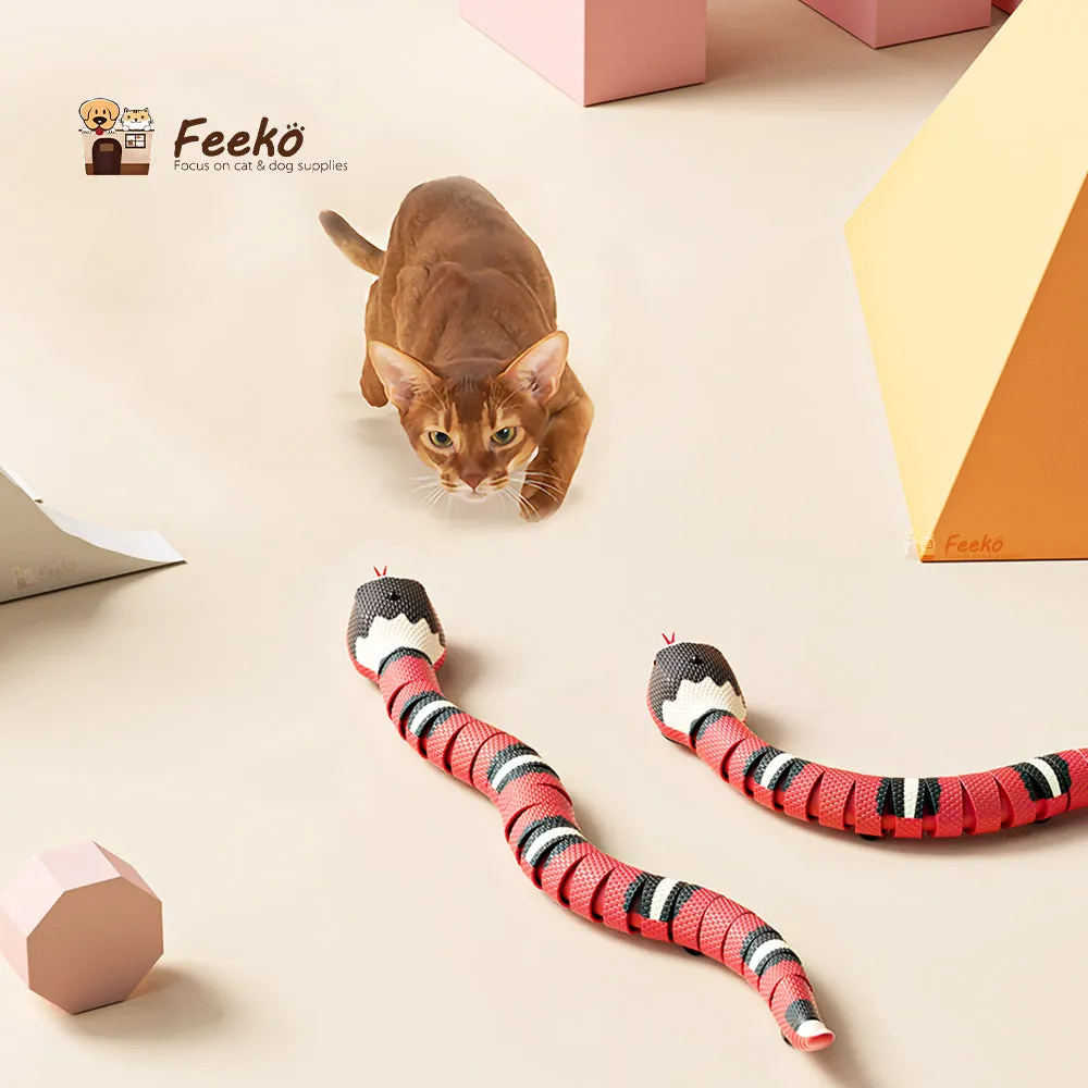 Smart Sensing Snake Toy For Cat's