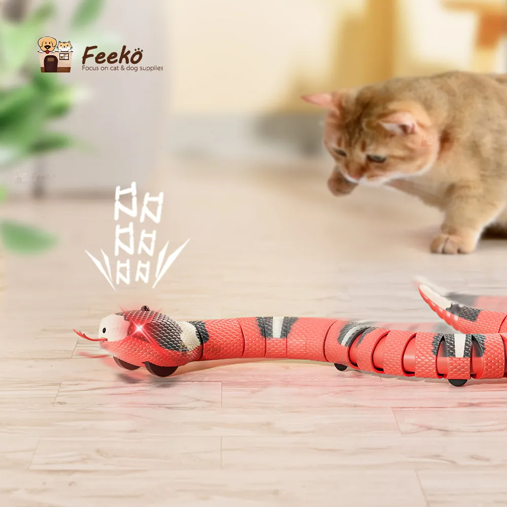 Smart Sensing Snake Toy For Cat's