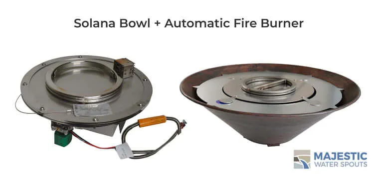 Solana <br> 31" Round Fire Bowl - Hammered Copper