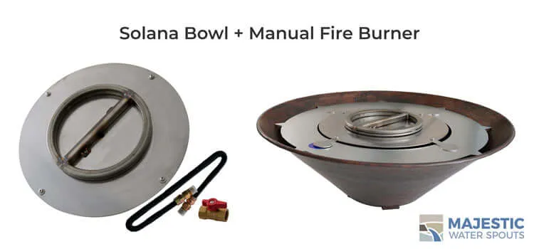 Solana <br> 31" Round Fire Bowl - Hammered Copper