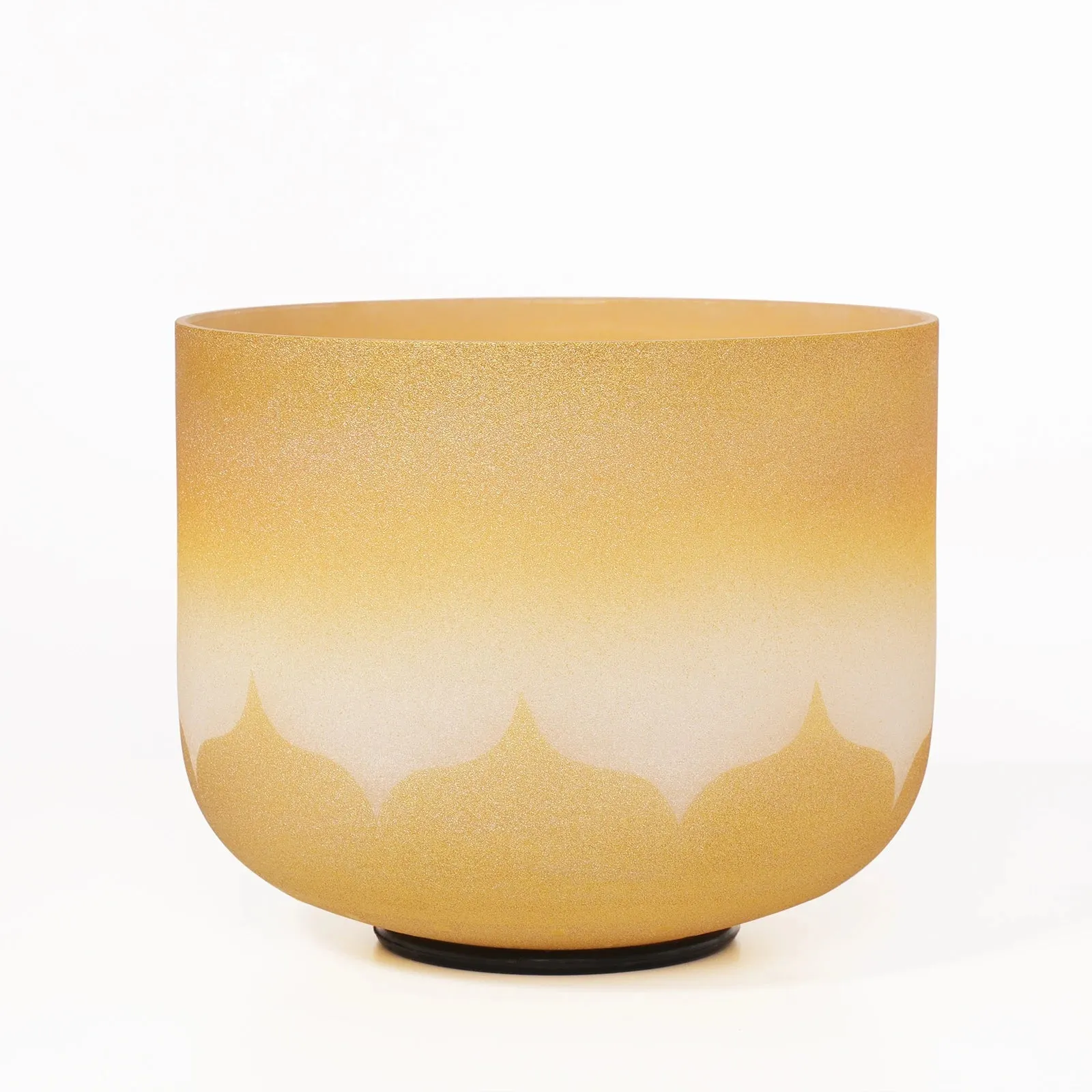Sun Goddess Crystal Quartz CVNC Singing Bowls - Frosted - 8 Inch