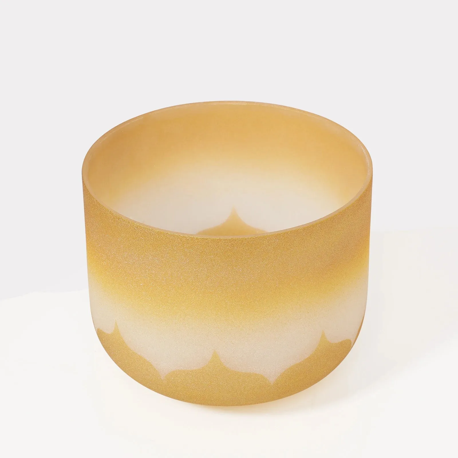 Sun Goddess Crystal Quartz CVNC Singing Bowls - Frosted - 8 Inch