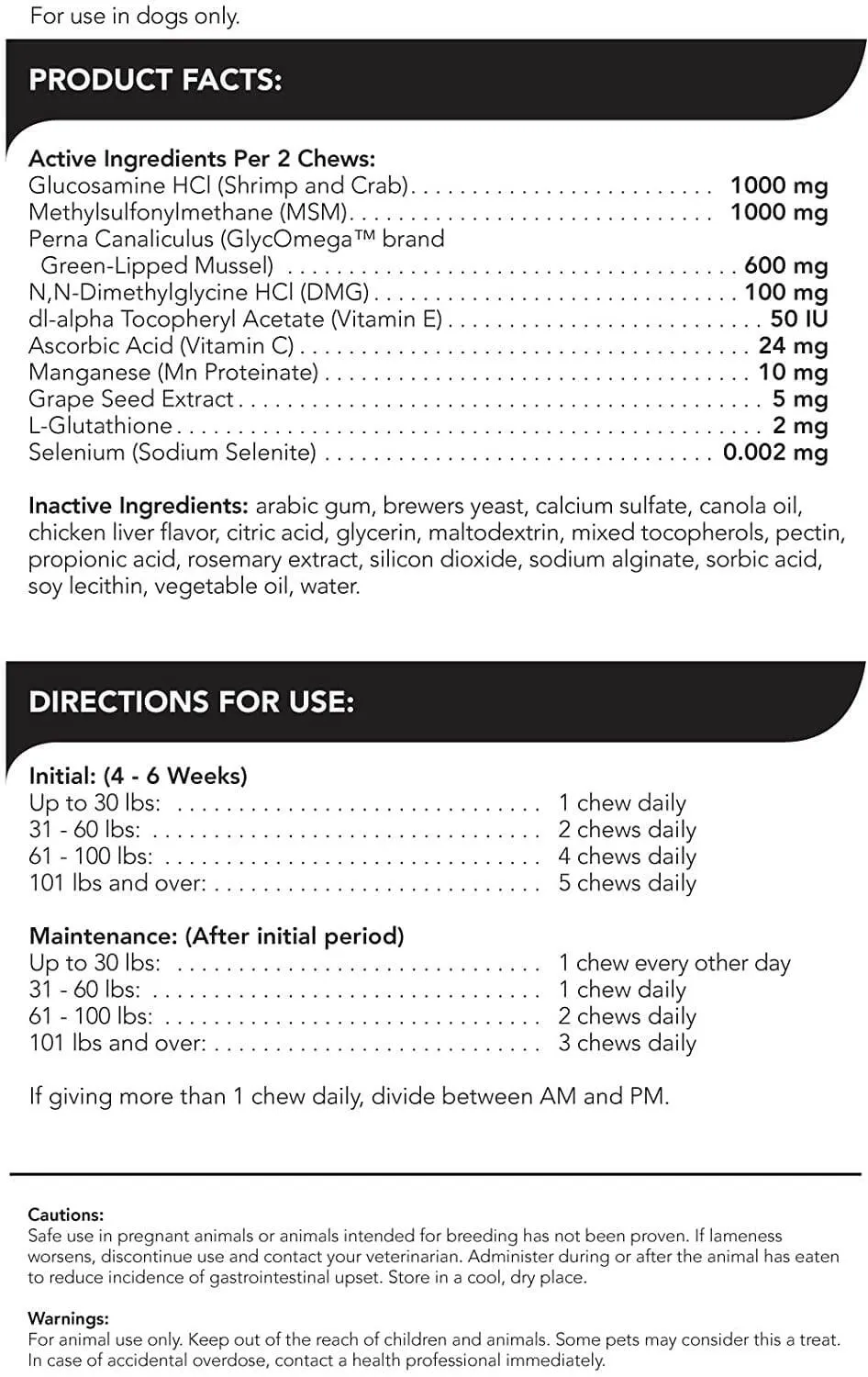 VetriScience GlycoFlex Stage 3 Joint Supplement for Dogs (120 soft chews)