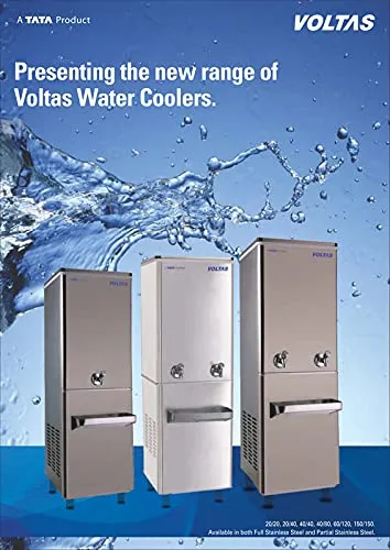 Voltas Normal & Cold-Water Cooler 60/120 FSS Storage Capacity -120 Liter and Cooling Capacity-60-Liter, Full Body Steel