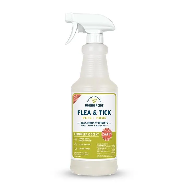 Wondercide Natural Flea & Tick Control for Pets   Home Lemongrass