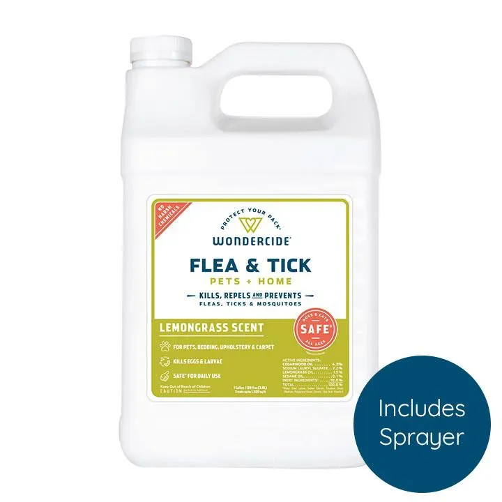 Wondercide Natural Lemongrass Flea & Tick Spray For Dog & Cats